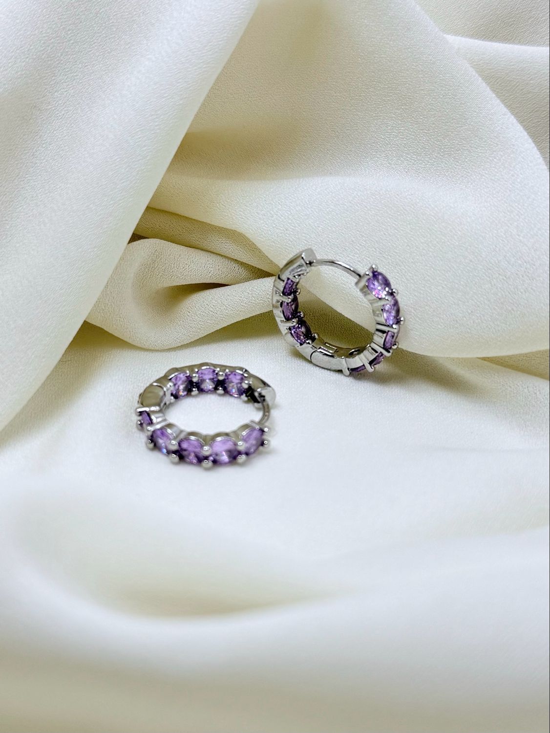 Hoops boreale lilla silver