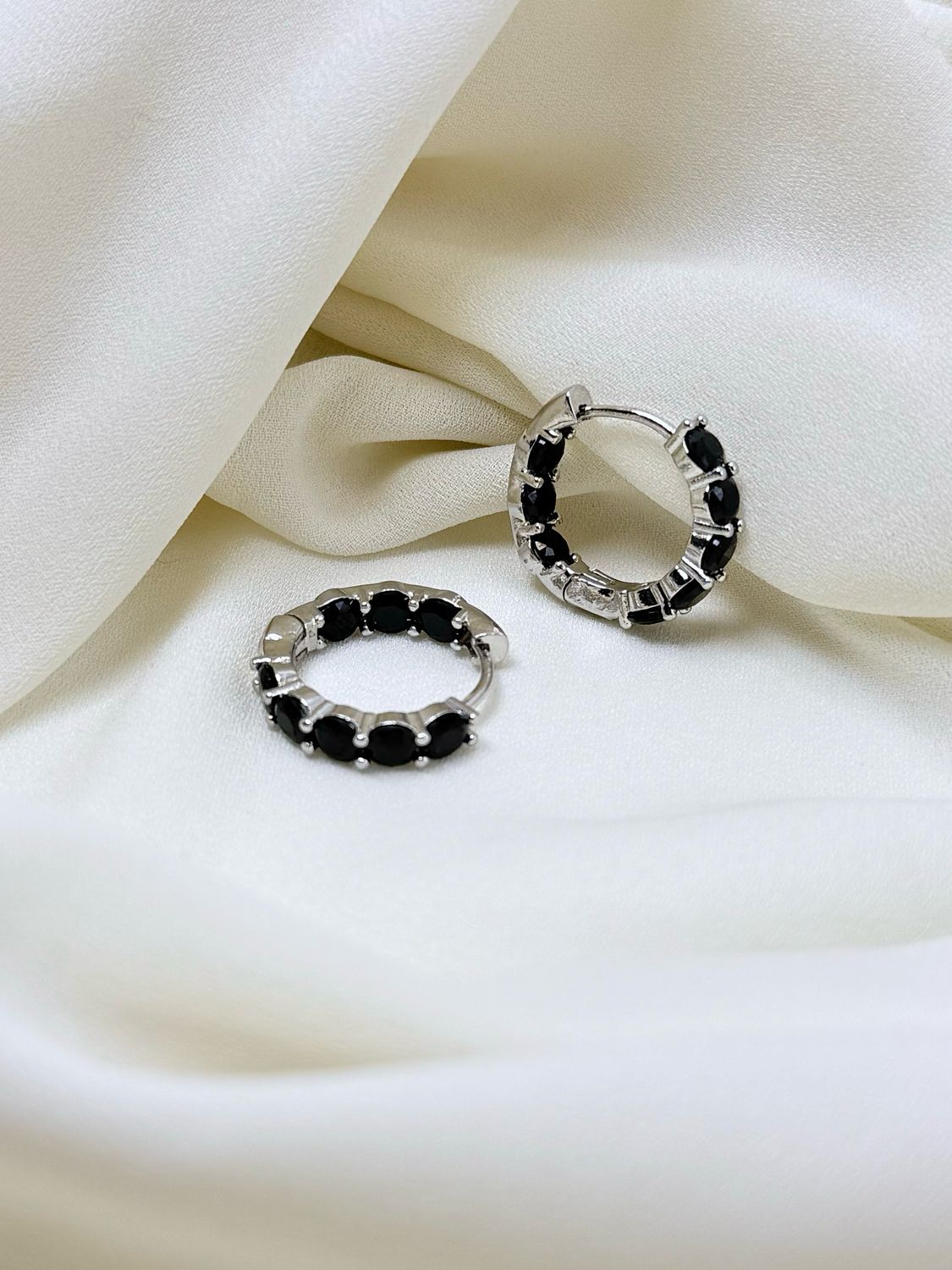 Hoops boreale nero silver