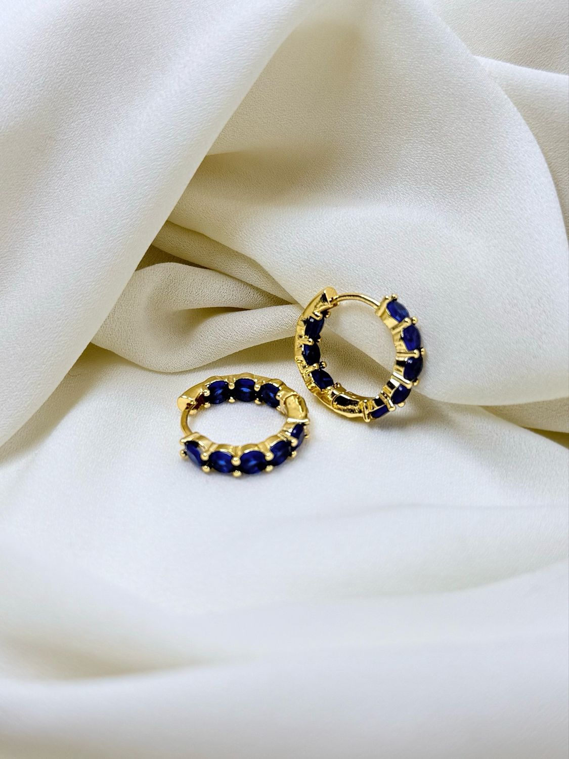 Hoop boreale blu Gold