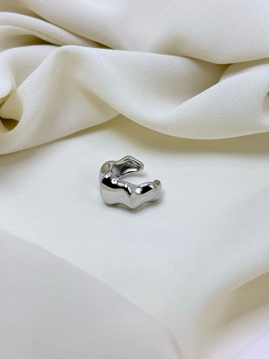 Earcuff bambù silver