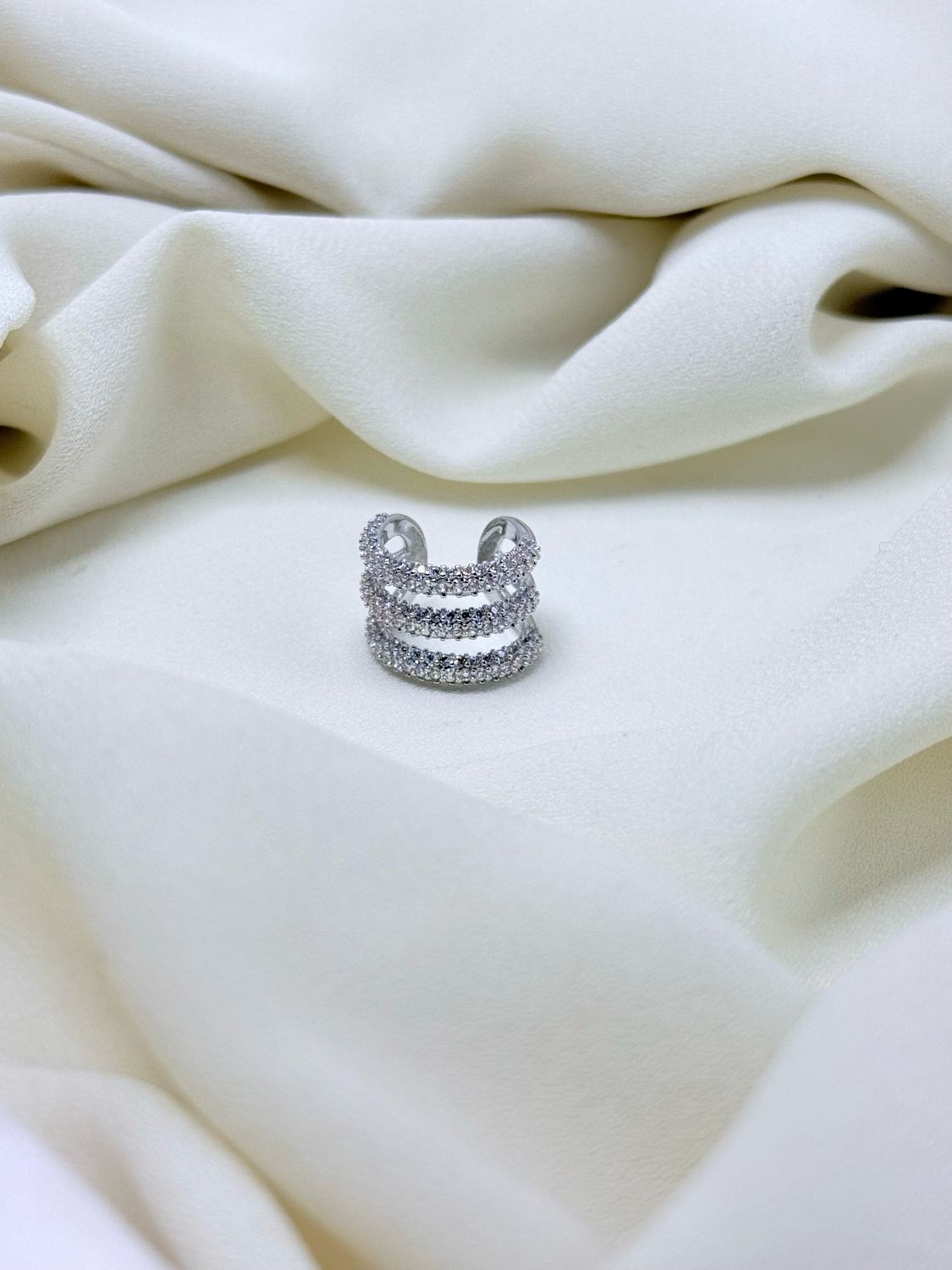 Earcuff trio fascia silver