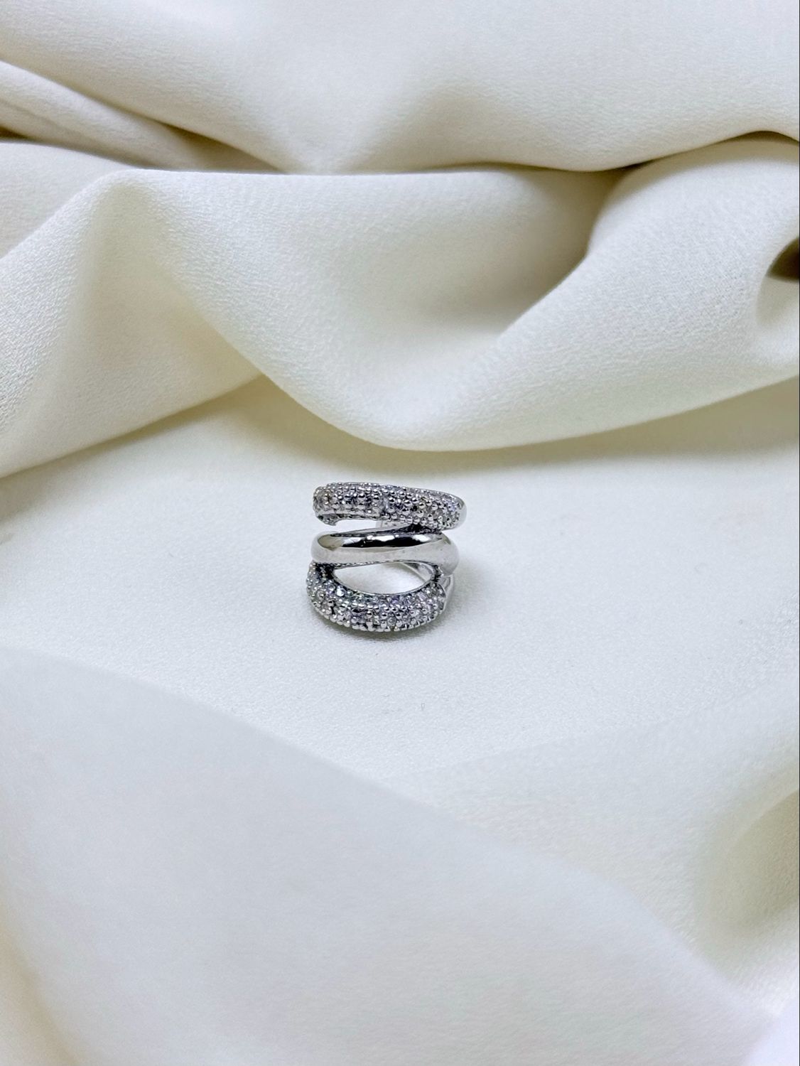 Earcuff double luce silver