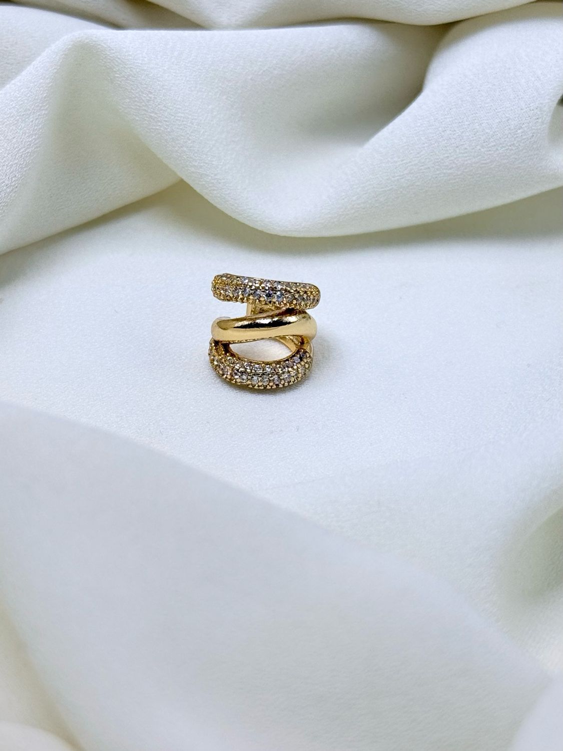 Earcuff double luce Gold