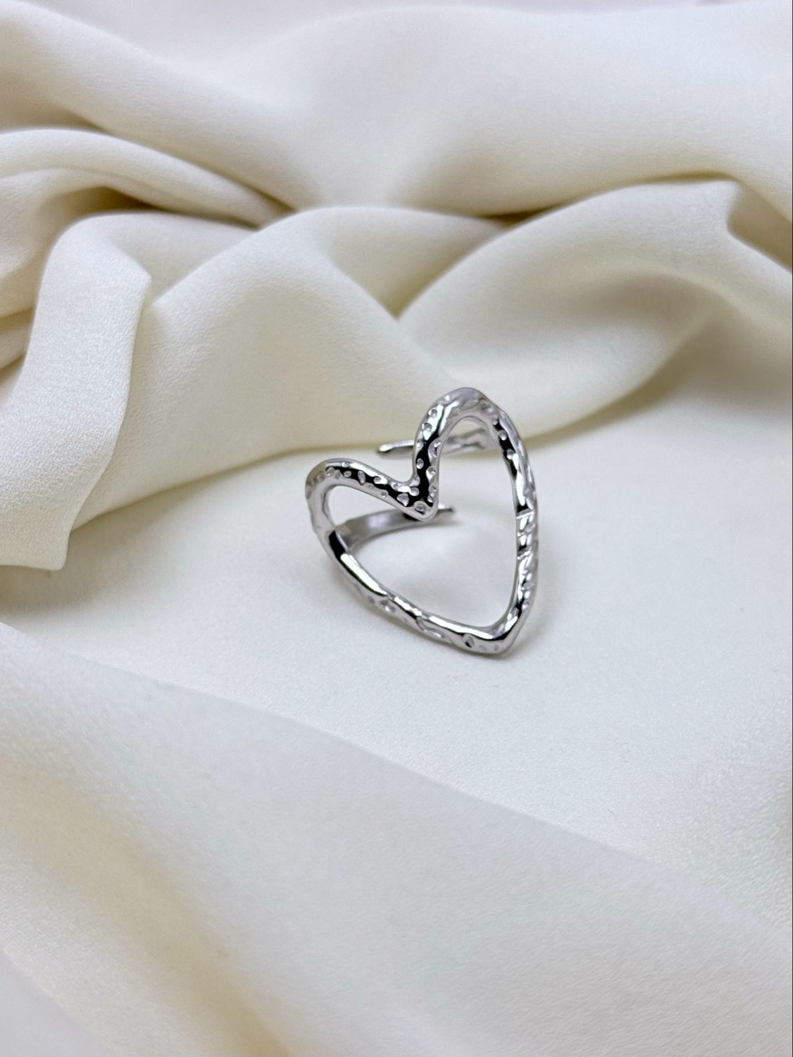 Anello big amo silver