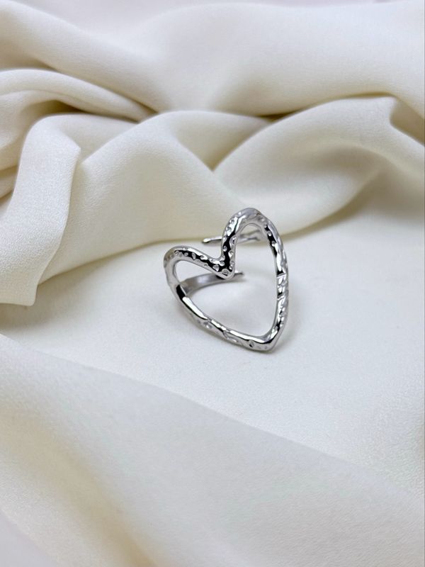 Anello big amo silver