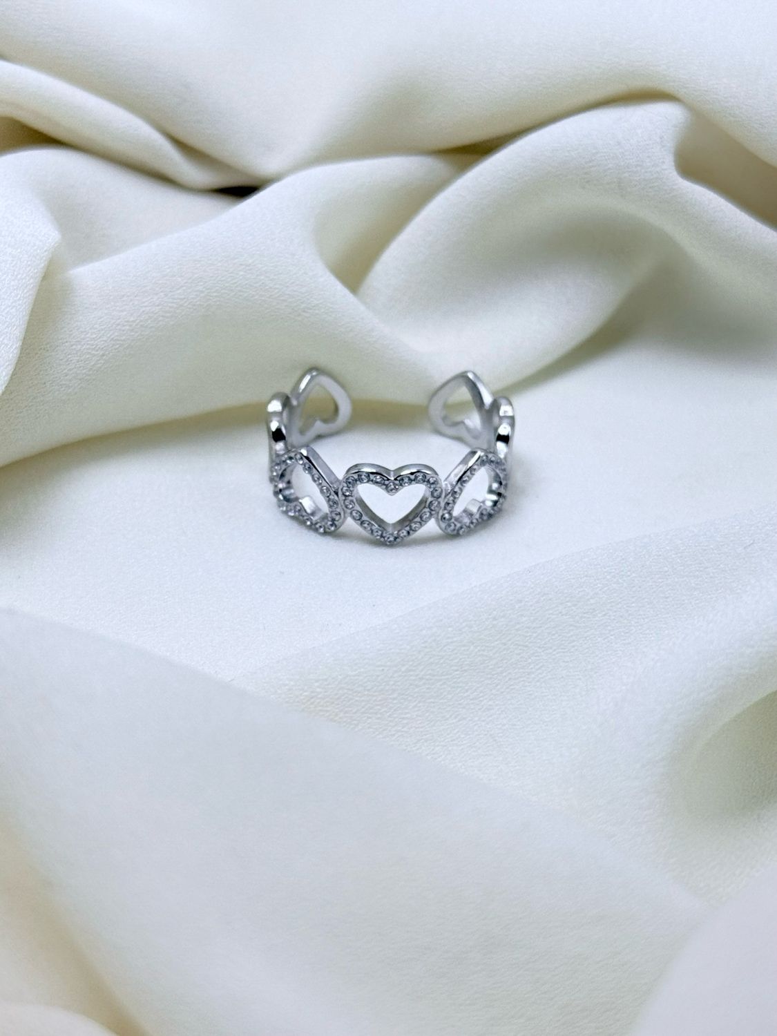 Anello fascia amore silver