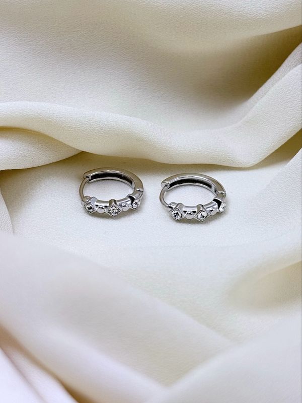 Hoop rugiada silver