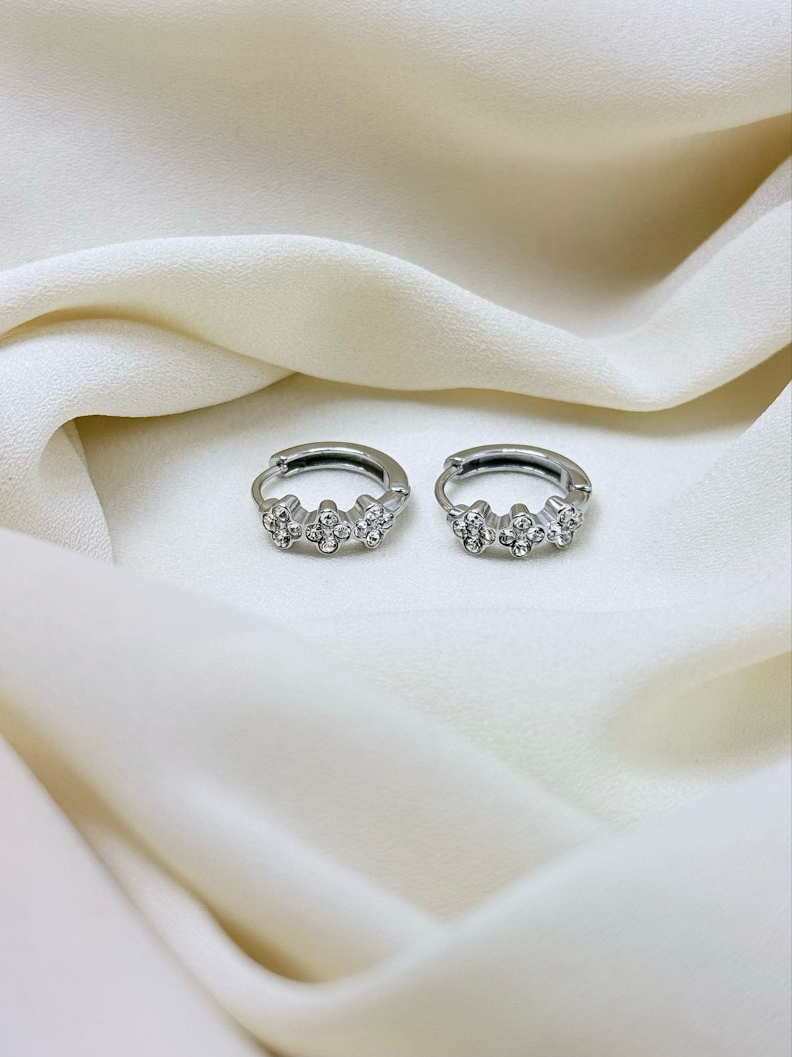 Hoop trio Lucky silver