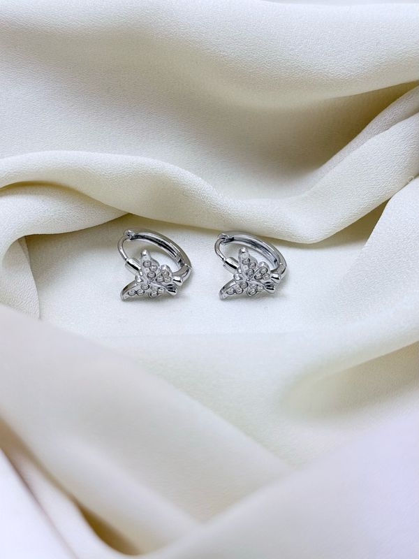 Hoop farfalla silver