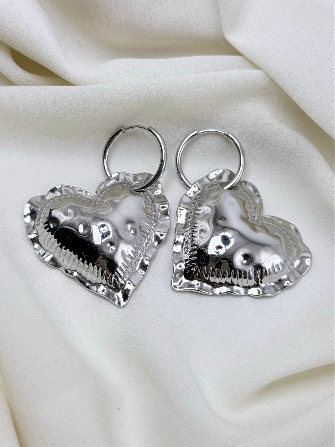 Orecchini heart silver