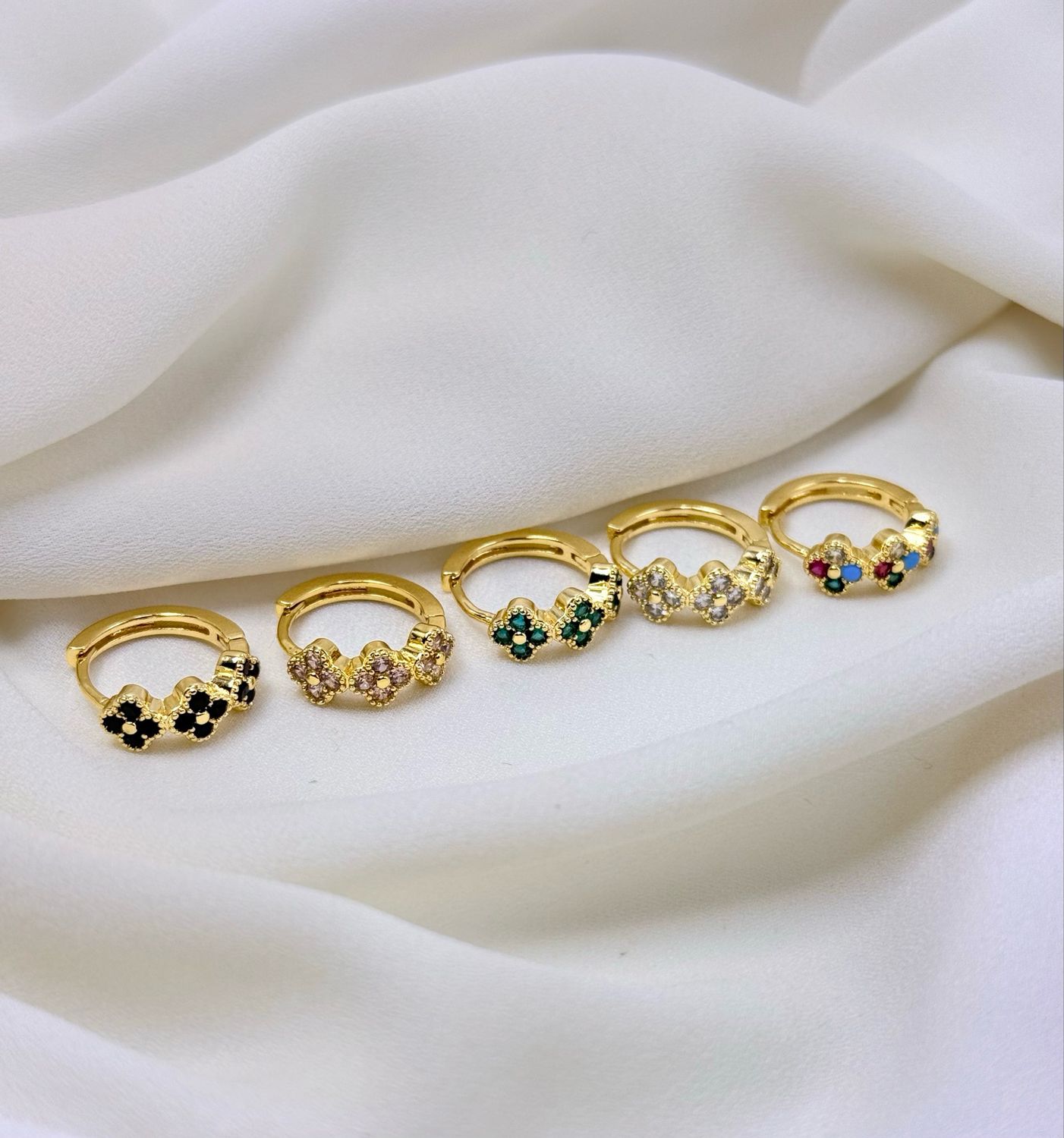 Hoop Lucky verde gold