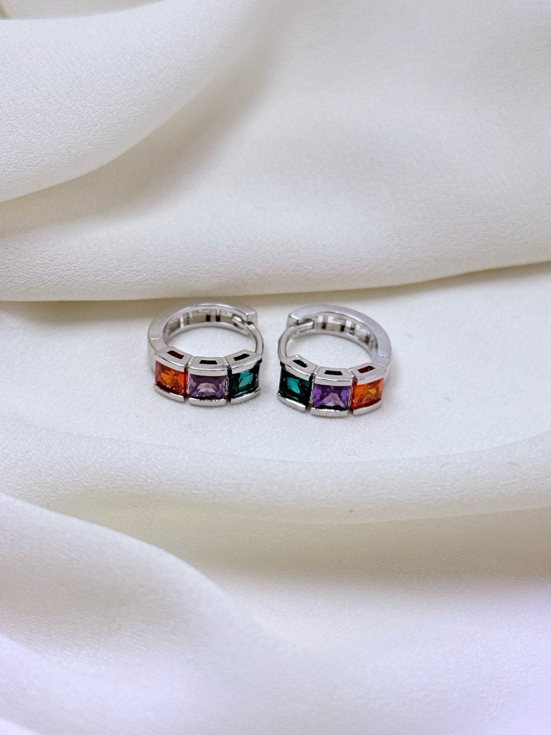 Hoops trilogy multi silver