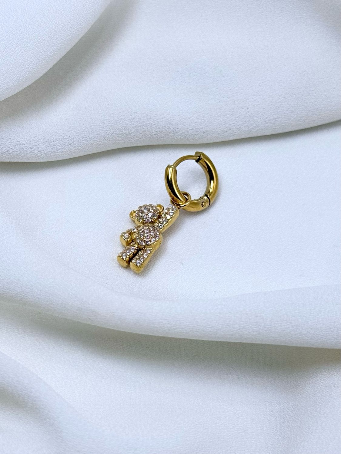 Hoop teddy gold