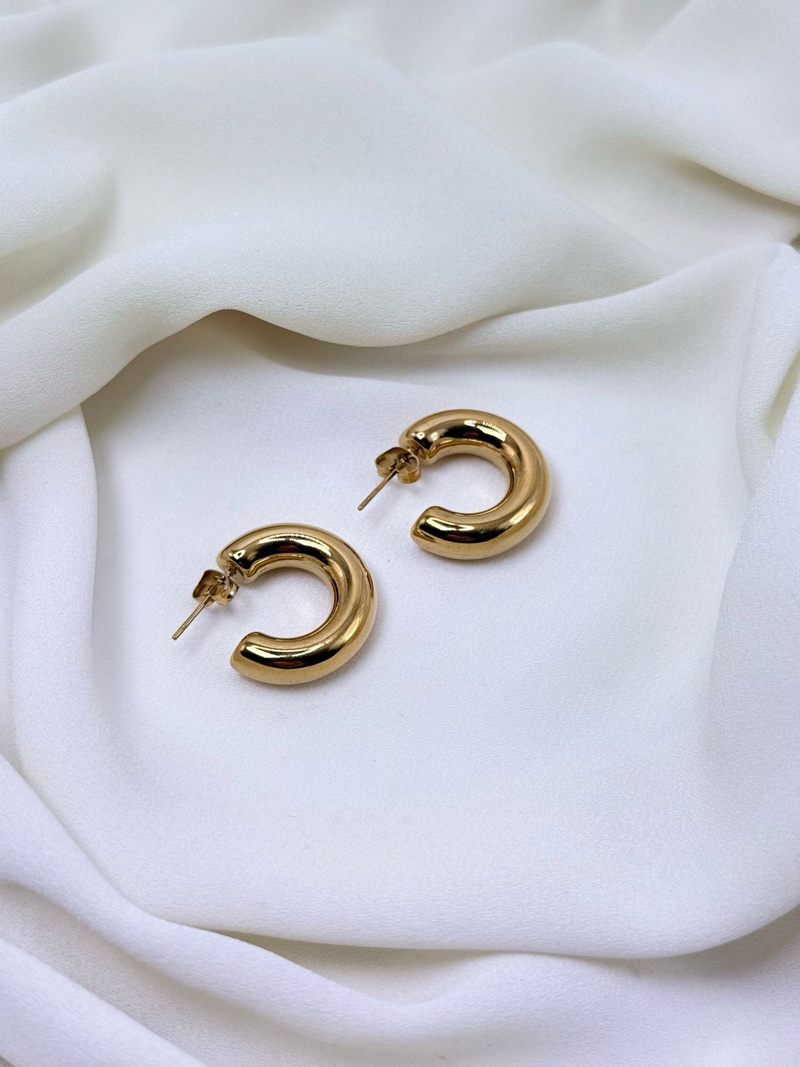 Orecchini basic bold gold