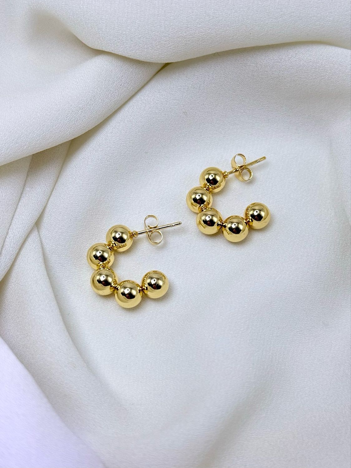 Orecchini bollicine gold