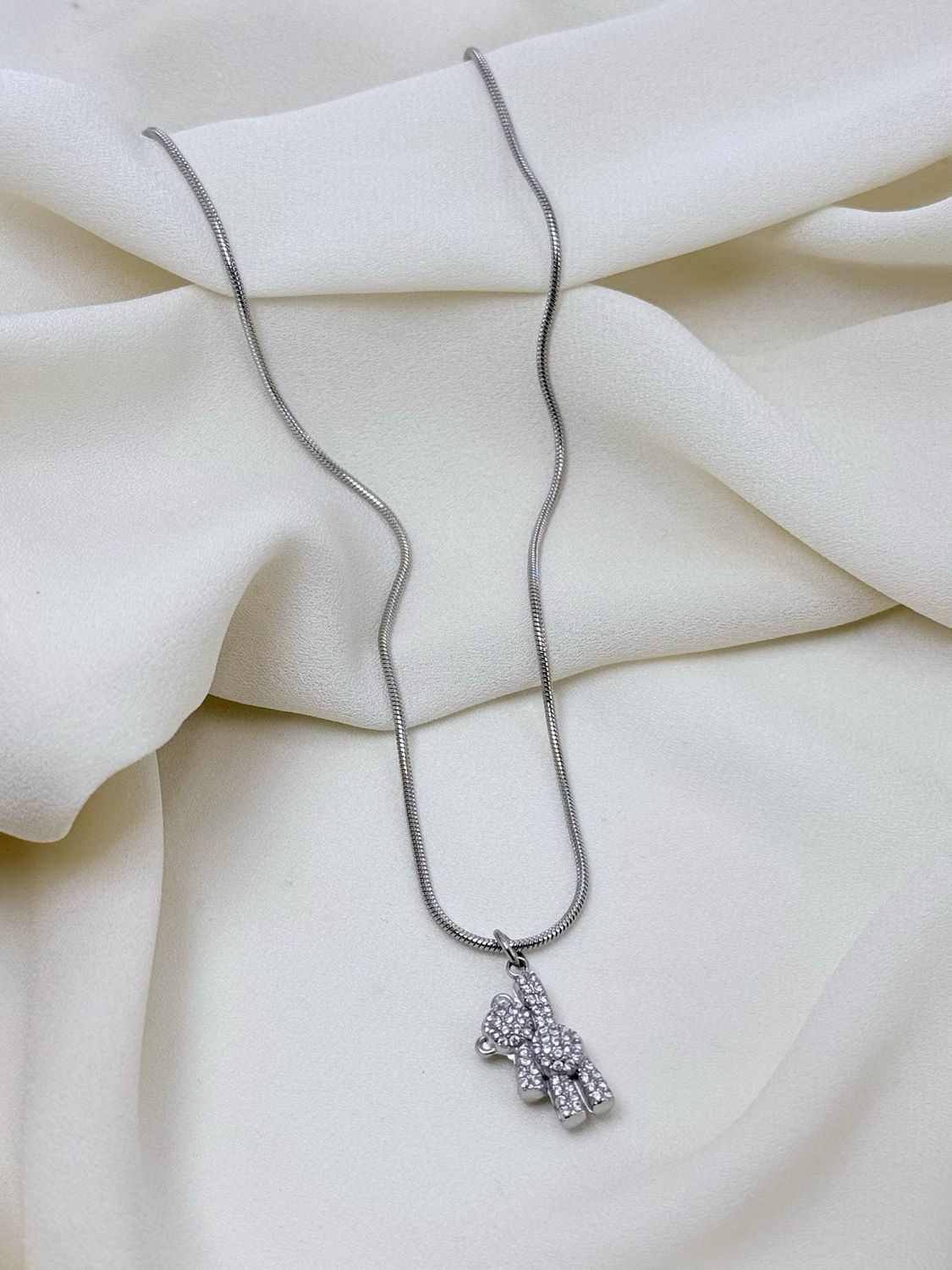 Collana mini teddy silver