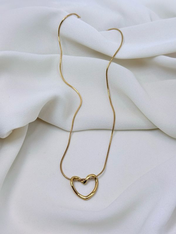 Collana cuore sagoma Gold