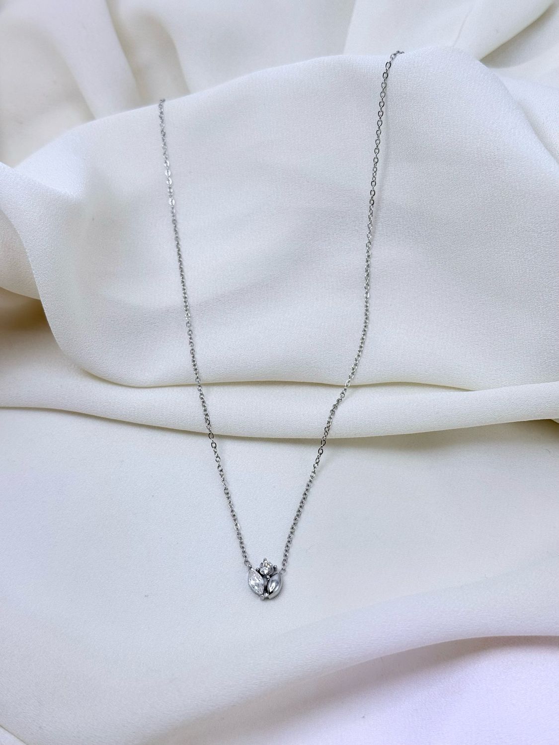 Collana tullipà silver