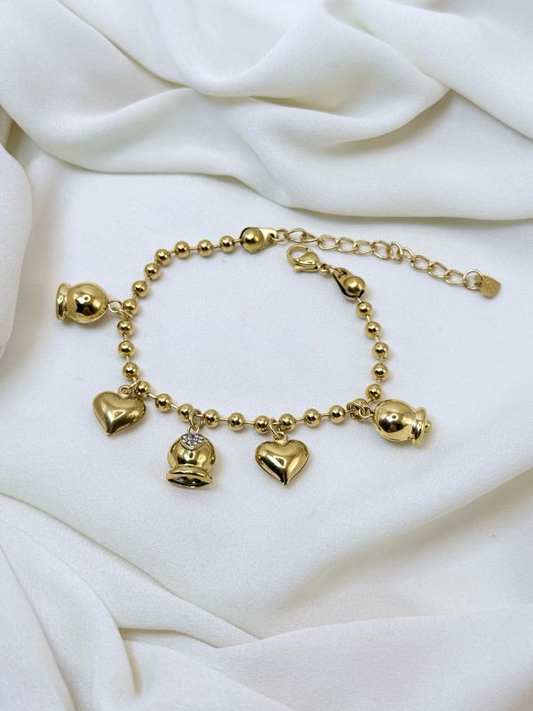 Bracciale love sonaglio Gold