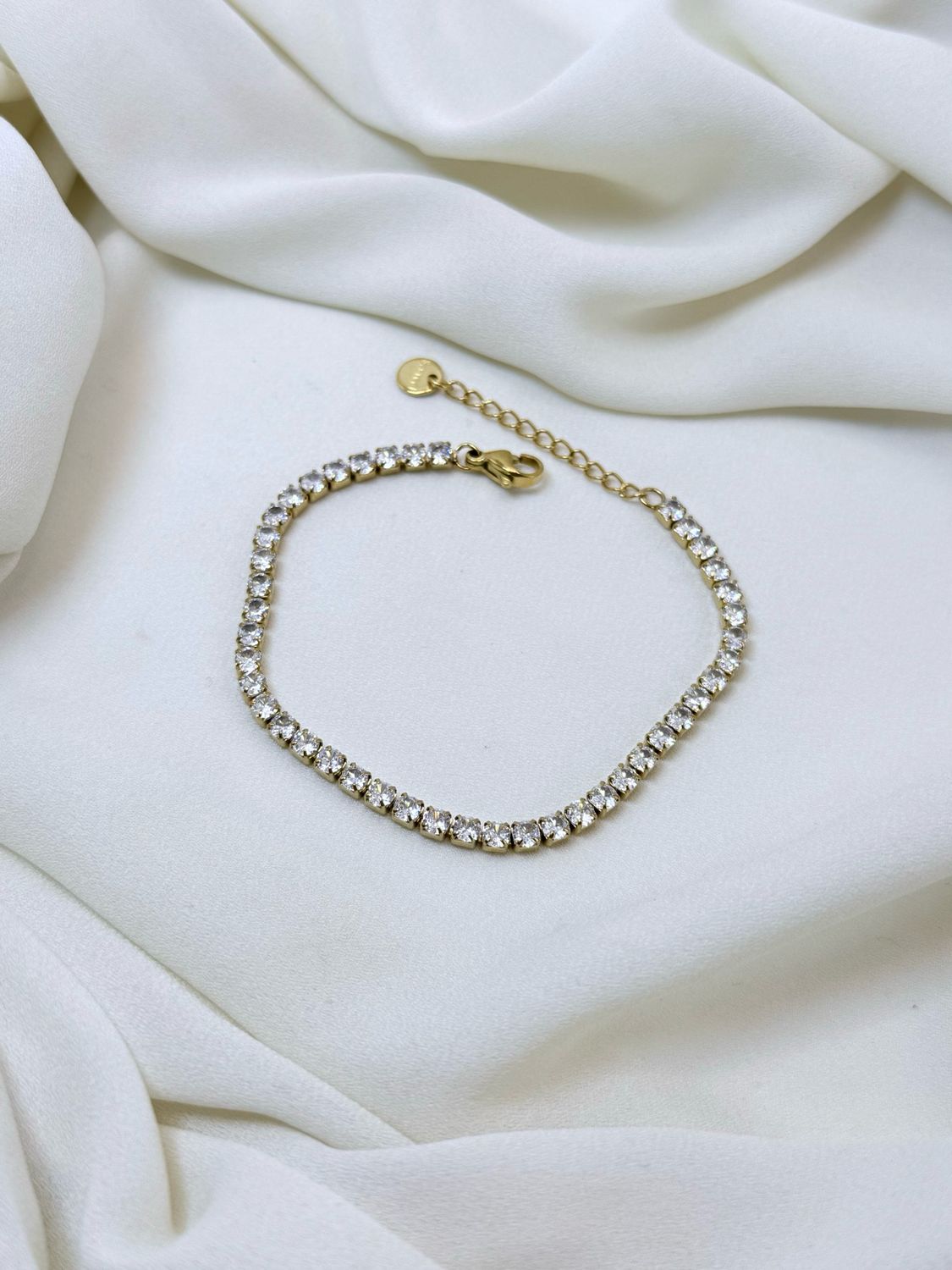 Bracciale tennis gold