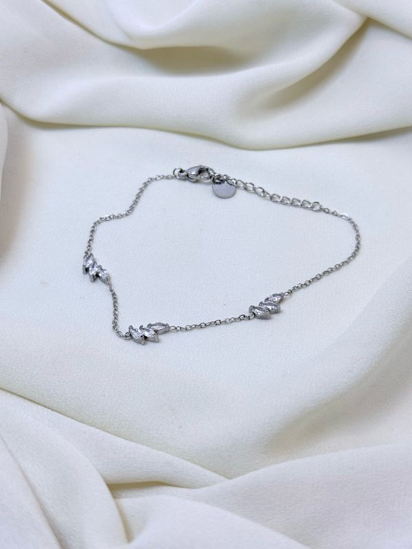Bracciale fogliolina silver