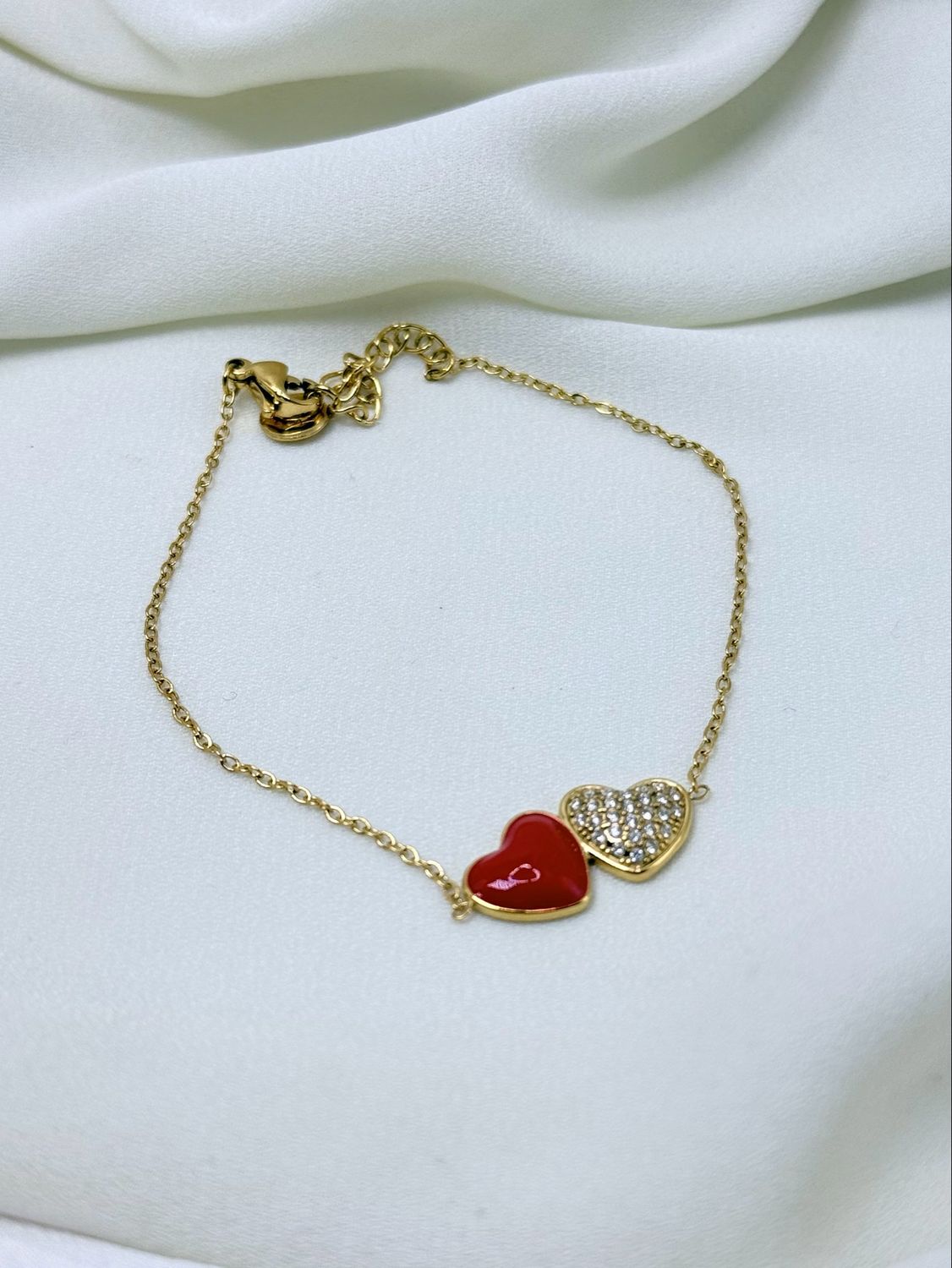 Bracciale red heart Gold