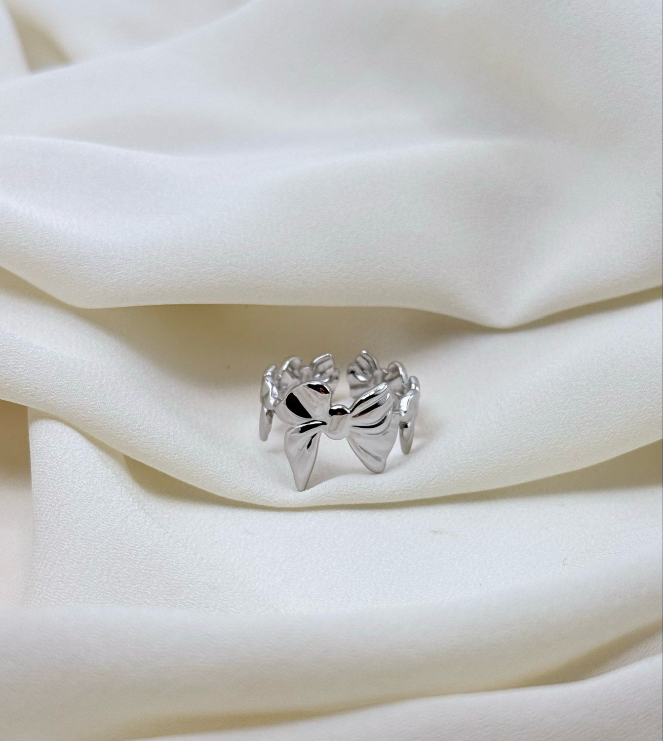 Anello fascia coquette silver