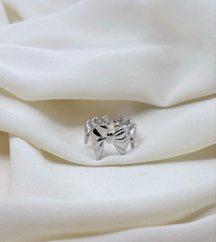 Anello fascia coquette silver