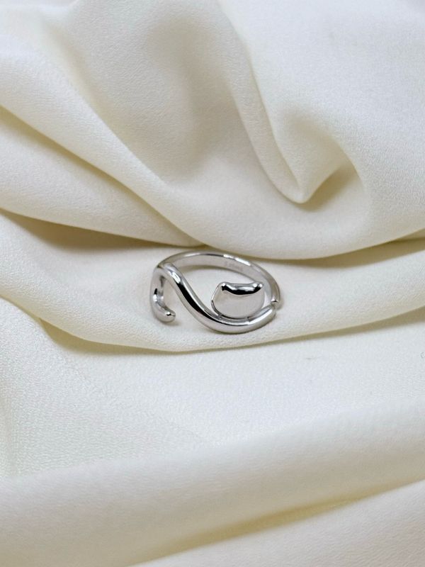 Anello cat silver