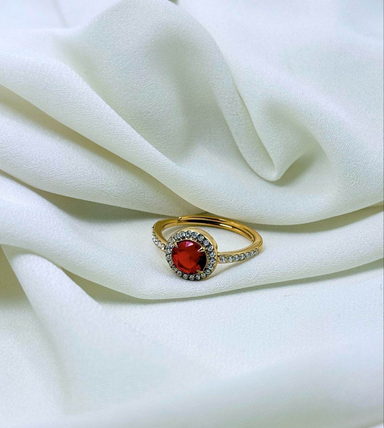 Anello round kate rosso