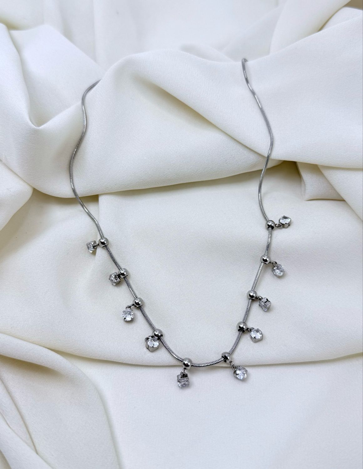 Girocollo rugiada silver