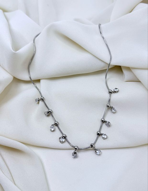 Girocollo rugiada silver