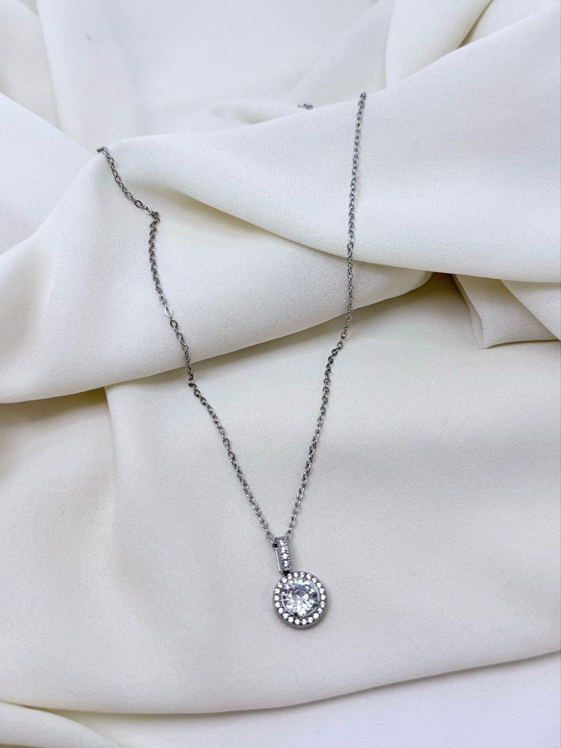 Collana punto luce silver