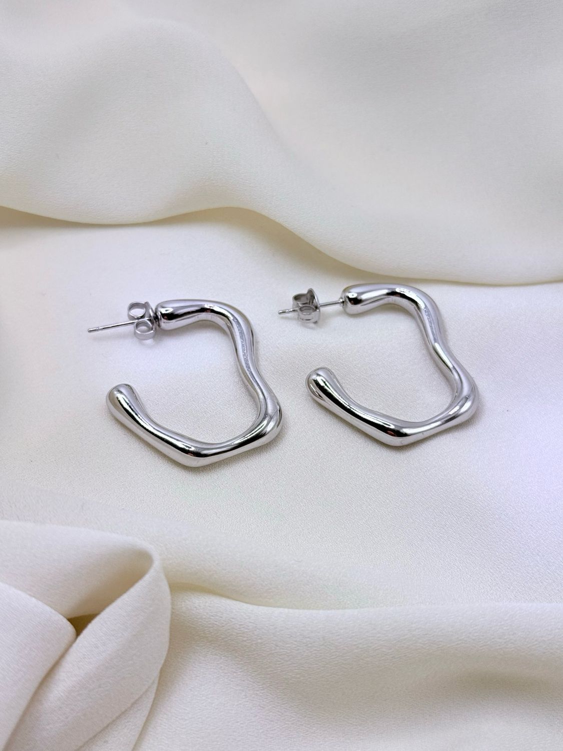 Orecchini Waves silver