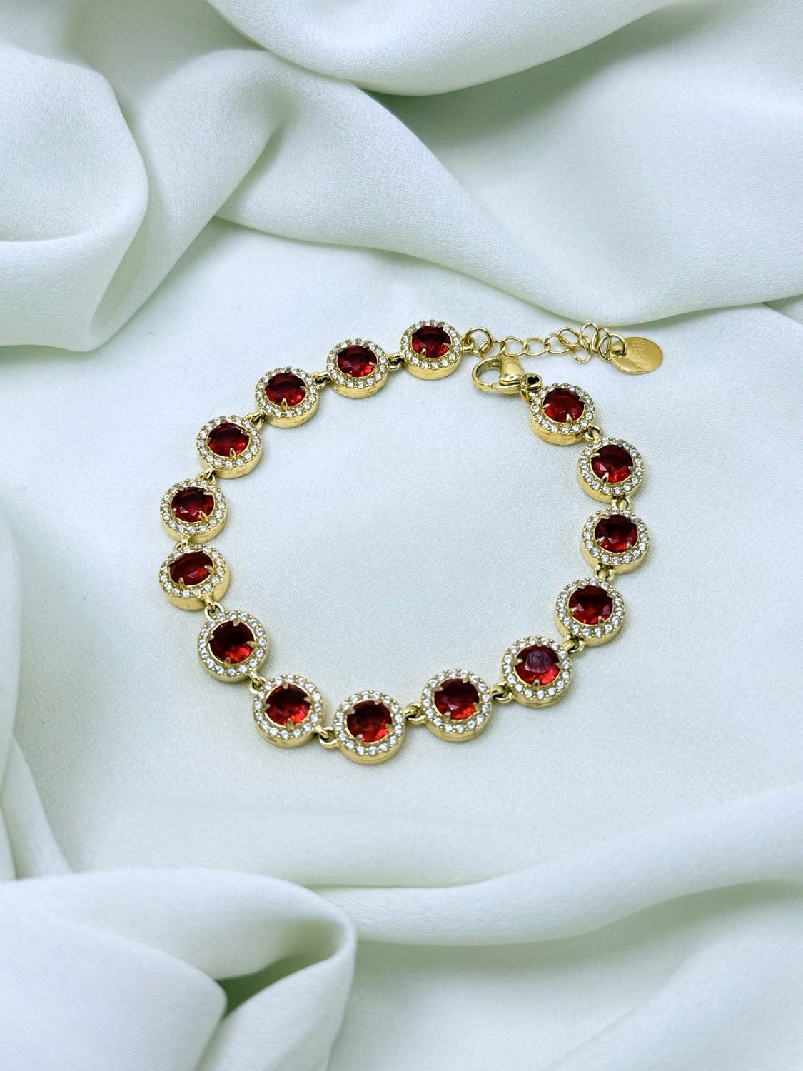 Bracciale Glam rosso