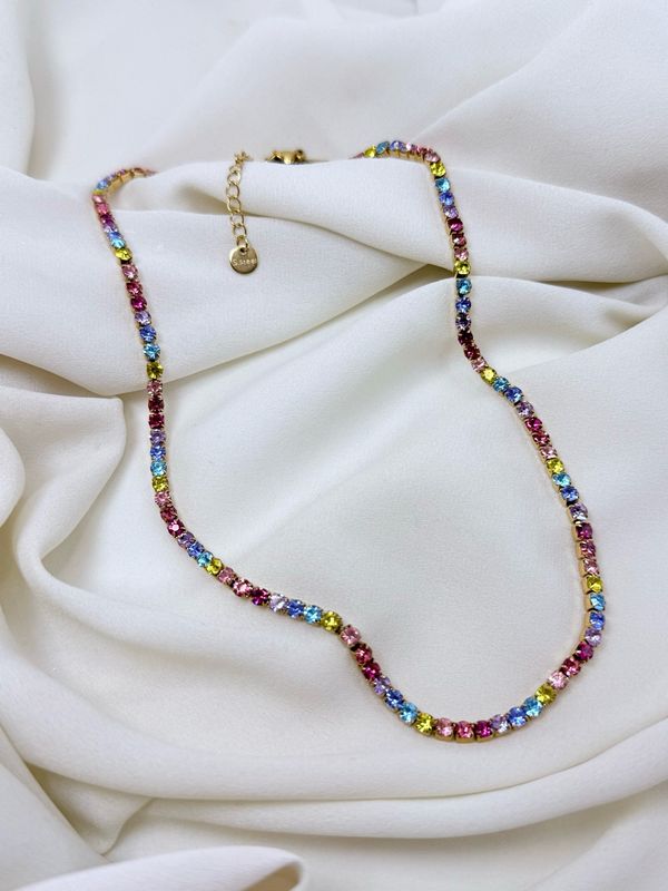 Tennis multicolor Gold