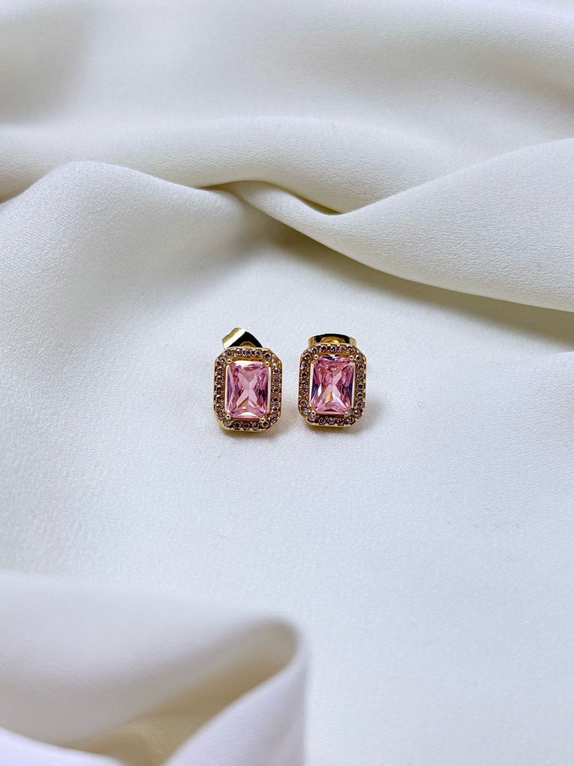 Orecchini mochi rosa gold