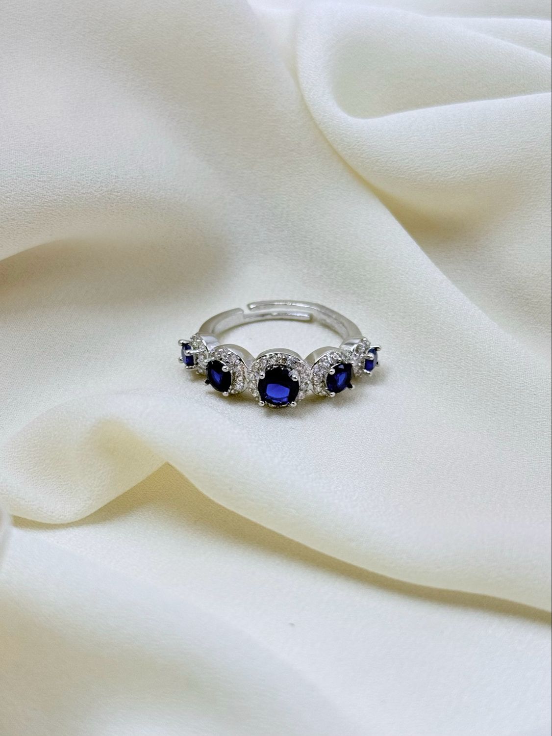 Anello fairy blu silver