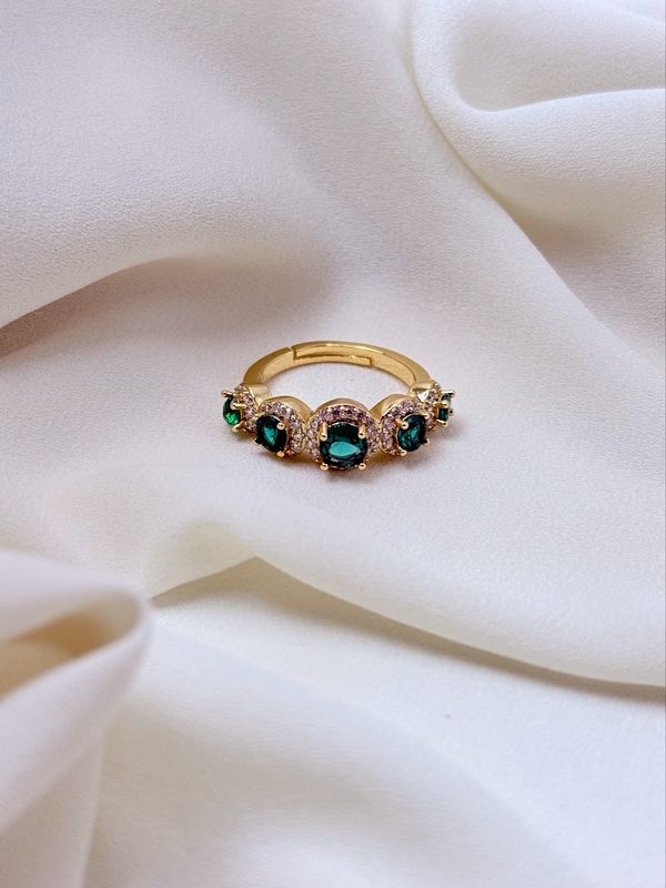 Anello fairy verde gold