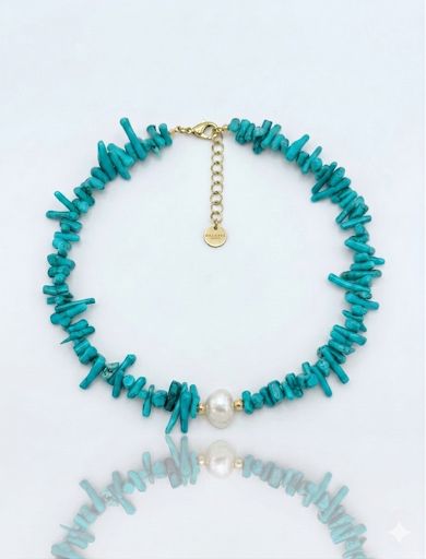 Chocker turquoise beaded