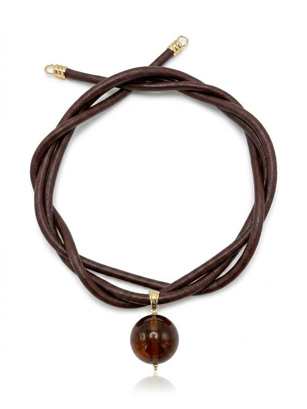 Cocker brown bolo tie