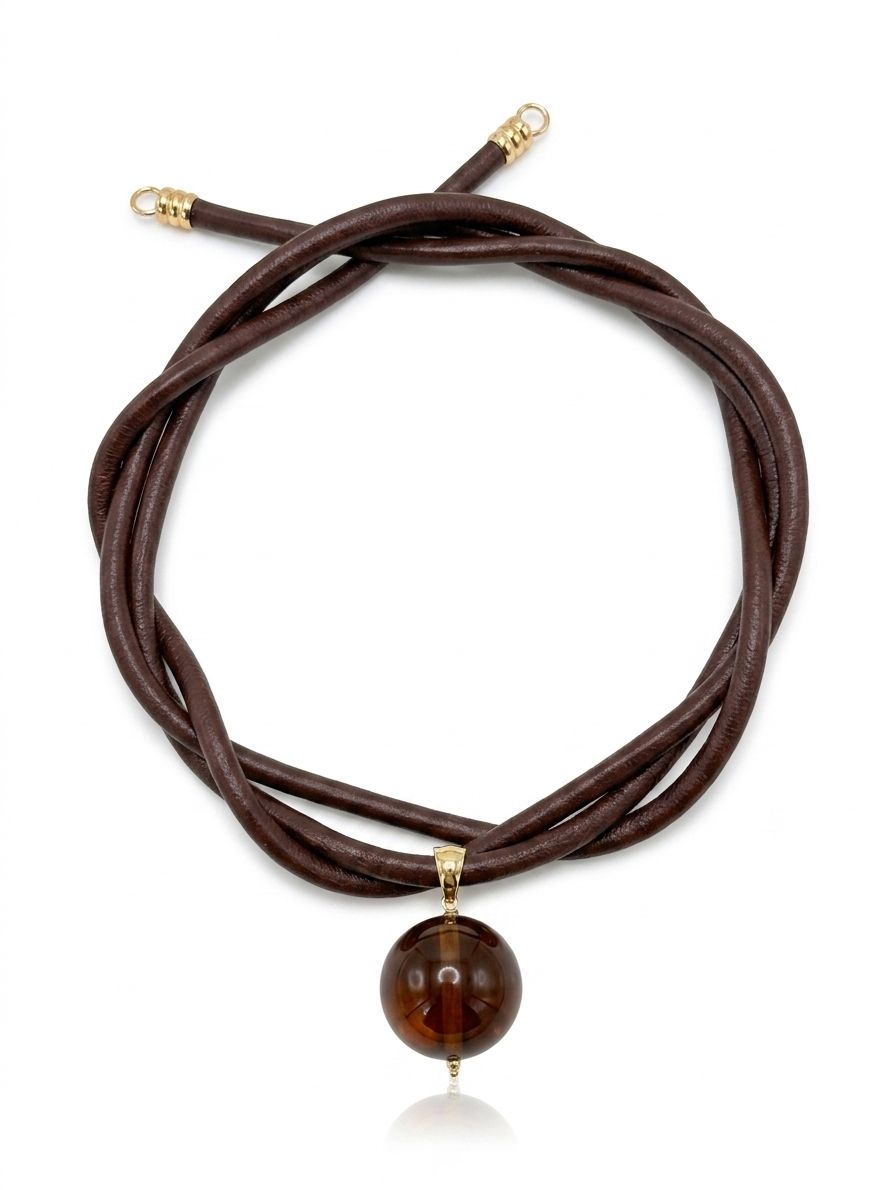 Cocker brown bolo tie