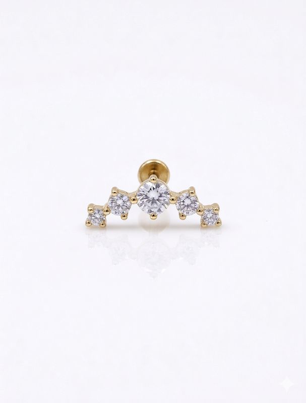 Piercing labret arco Gold