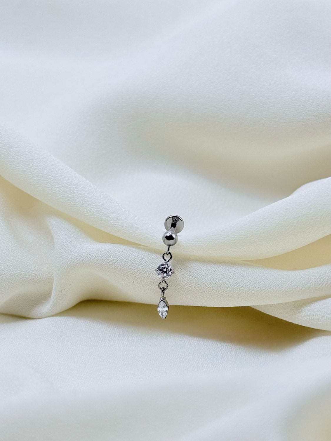 Piercing labret rugiada silver