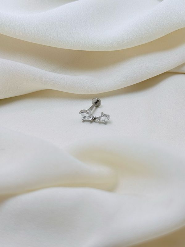 Piercing labret charm luce silver