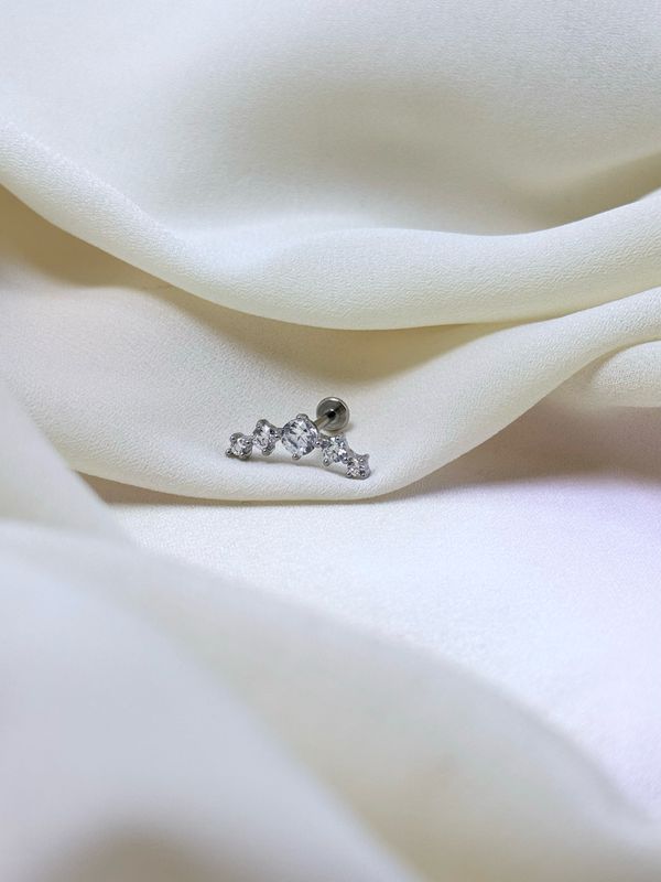 Piercing labret arco silver