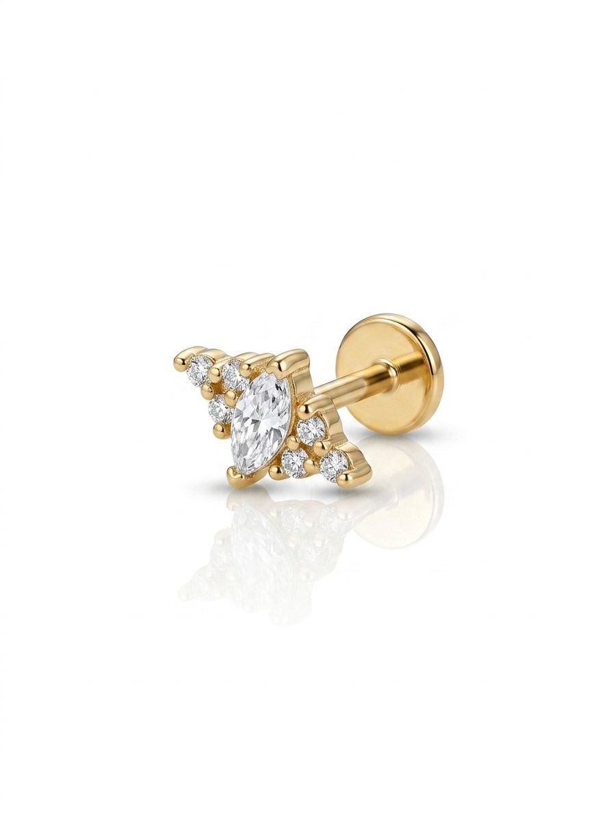 Piercing labret diadema Gold