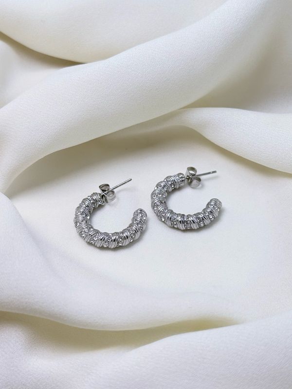 Orecchini vintage twist silver