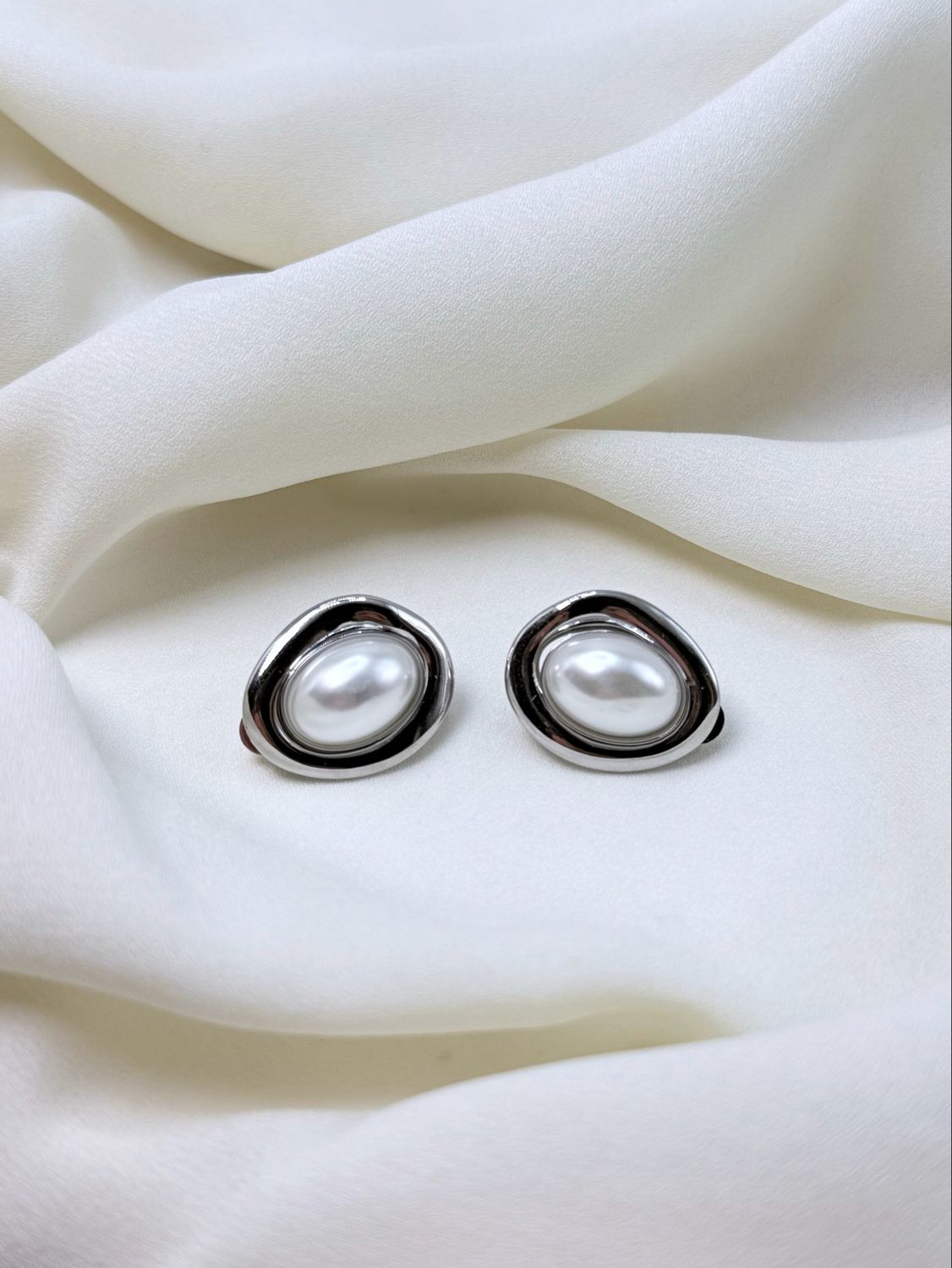 Orecchini clip demure silver