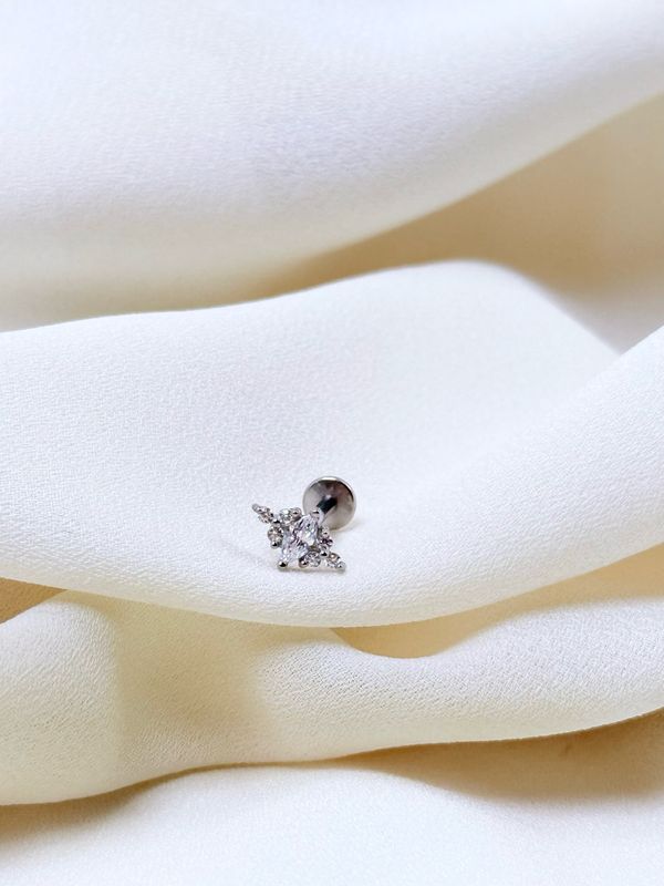 Piercing labret diadema silver